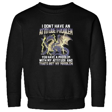 Discover Dragon Pet I Dont Have An Attitude Problem You Have A Problem 1 Sweatshirts