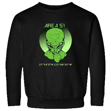 Discover Aliens UFO Area 51 T Roswell Coordinates UFO Alien UFO Flying Saucer Sweatshirts