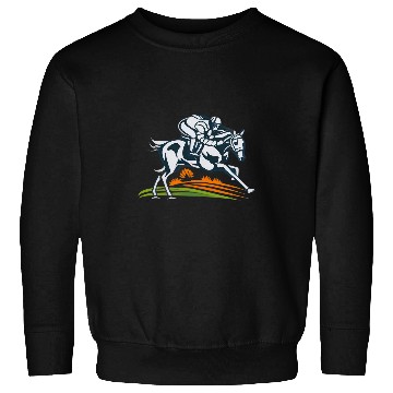 Discover Horse Pet Racing Race Day vintages Retro Horse Jockey Horse Race Sweatshirts