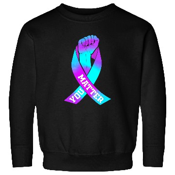 Discover suicides Prevention 988 You Matter Ribbon Sweatshirts