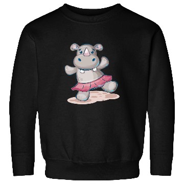 Discover Dancing Hippo Ballerina Sweatshirts