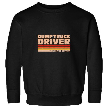 Discover Construction Worker Retro Flag Dump Truck Driver Sweatshirts