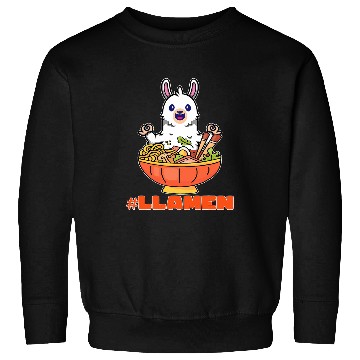 Discover Llama Pet Ramen Japanese Noodles Pho Bowl Anime Sweatshirts