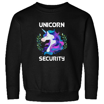 Discover Unicorn Pet Security Tee Guard Magical Costume Art Dad Mom Sweatshirts