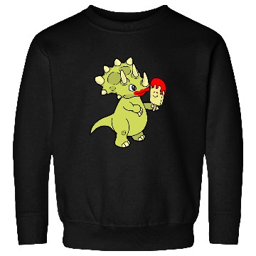 Discover Dinosaur Pet Triceratops Ice Cream Summer Icecream Children 8 Sweatshirts