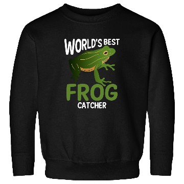 Discover Frog Pet Worlds bests Frog Catcher Frog Hunter Boys Sweatshirts