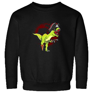 Discover Dinosaur Pet Pirate Funny Tyrannosaurus Rex Sweatshirts
