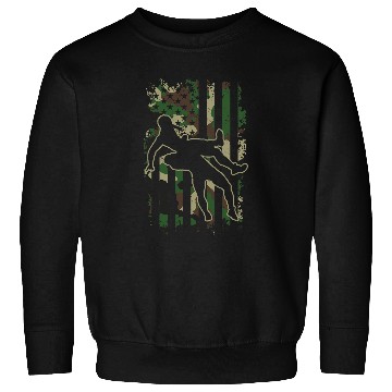 Discover Sport Wrestling martial art Wrestler US vintages flag camouflage Sweatshirts