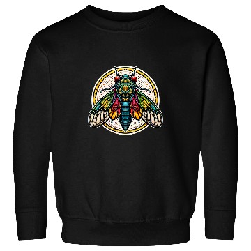 Discover Cicada 2024 Insect Brood Entomology Cicada Lover Colorful Sweatshirts