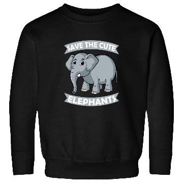 Discover Elephant Mammal Save the Cute Elephants Zoo Circus Elephant conservative Sweatshirts