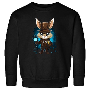 Discover Easter Bunny Detective Easter Sweatshirts