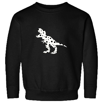 Discover Dinosaur Pet Polka Dot T rexs Dinosaur International Dot Day White Black Sweatshirts