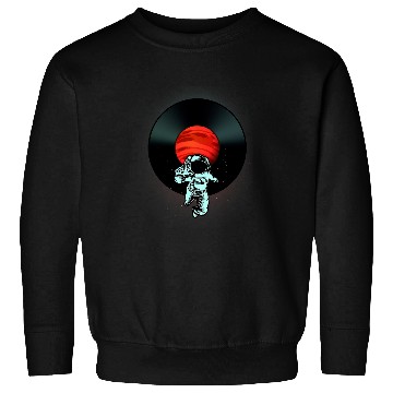 Discover Astronaut Job mars music disc outer Space art lovers Sweatshirts