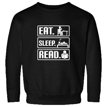 Discover Book Fun Eat Sleep Read hilarious design for Sweatshirts