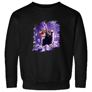 Discover Llama Pet Tornado Cat Riding Llama With Bacon Sweatshirts