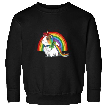 Discover Guinea Pig Pet Rainbow Unicorn Guinea Pig Sweatshirts