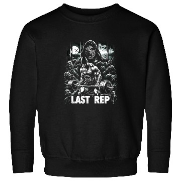 Discover Last Rep 80s Slasher Bodybuilding Sweatshirts