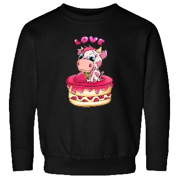 Discover Cow Pet Strawberry Cow Design 036 Sweatshirts