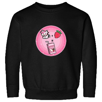 Discover Cow Pet Strawberry milk cow Sweatshirts