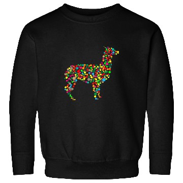 Discover Llama Pet Dot Day Llama Alpaca Lover Polka Dot Pattern International Sweatshirts