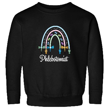 Discover nurses Job Phlebotomist Butterflies Needle Rainbow Phlebotomy nurses Sweatshirts