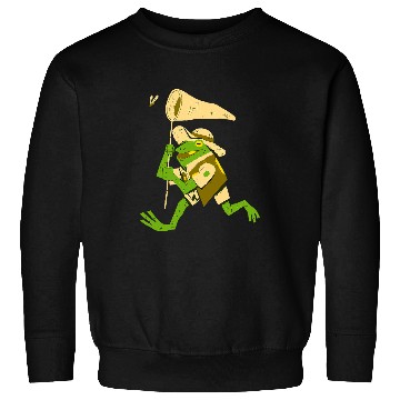 Discover Frog Pet Camping Crew Road Trip Sweatshirts