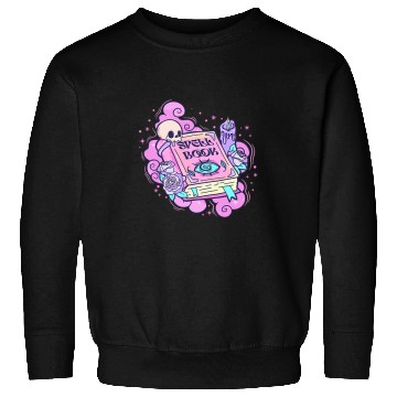 Discover Book Fun Cute Spell Book Funny Halloween Graphic For Women and Girls Sweatshirts