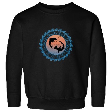 Discover Dolphin Pet Hammerhead Shark Dolphin Tribal Sweatshirts