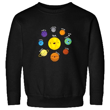 Discover Astronaut Job Solar System Planets STEM Son Moon Earth Astronauts Jupiter Sweatshirts