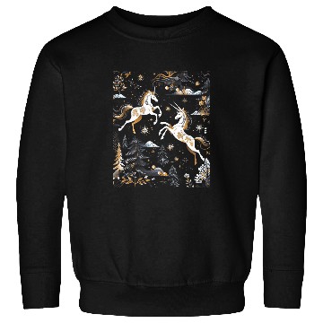 Discover Unicorn Pet Van Gogh Style Winter Solstice Christmas Unicorns 25 Sweatshirts