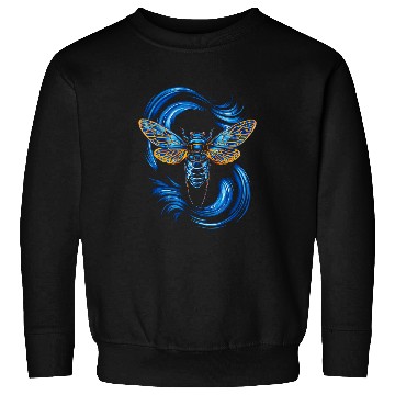 Discover Blue Cicadas Entomology Bug Insects Lover Blue Cicada Sweatshirts