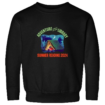 Discover Book Fun Adventure Begins At Your Library Summer Reading Program 04 08 Sweatshirts