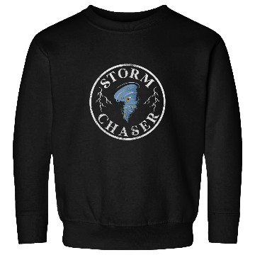 Discover Storm Chaser Meteorologist Tornado Chasing Hurricane Grunge Sweatshirts