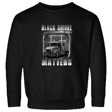 Discover Truck Fun Trucker Tractor Trailer 18 Wheeler Design On Back 54 Sweatshirts