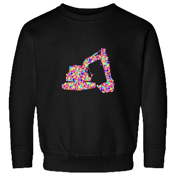 Discover Excavator Fun International Dot Day Colorful Dotted Sweatshirts