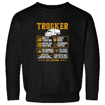 Discover Truck Fun Trucker Multi Tasking Problem Solving TruckerFunny Truck Driver 26 Sweatshirts
