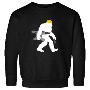 Discover Bigfoot Pet Blacksmithing Cryptid Blacksmith Sasquatch Sweatshirts