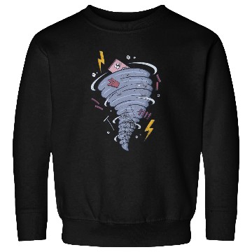 Discover Storm Chaser Tornado Chasing Hurricane Meteorologist Grunge Sweatshirts