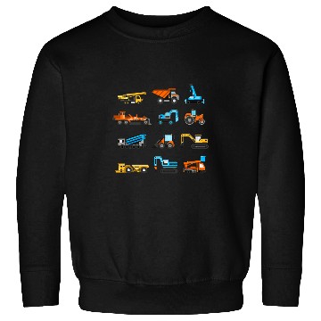 Discover Excavator Fun Construction Trucks Sweatshirts