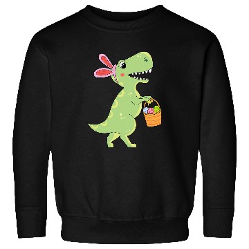 Discover Dinosaur Pet Easter Bunny Dinosaur Easter Bunny TRex Easter Day Sweatshirts