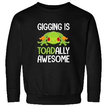 Discover Frog Pet Catching Toad Hunting Design for a Bullfrog Hunter 6 Sweatshirts