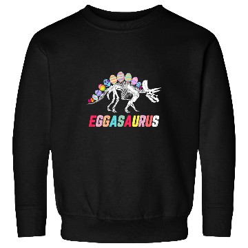 Discover Dinosaur Pet Easter Eggasaurus Stegosaurus Easter Egg Sweatshirts