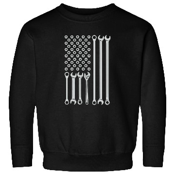 Discover Auto Mechanic Patriotic Tech Independence Day Automotive Sweatshirts