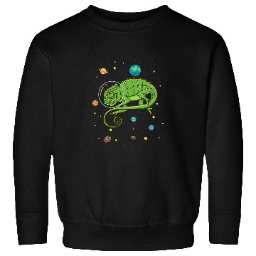 Discover Chameleon Pet In Space Chameleon Lover Sweatshirts