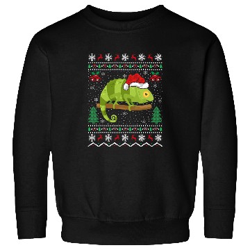 Discover Chameleon Pet Lover Matching Ugly Chameleon Christmas Sweatshirts