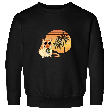 Discover Gerbil Pet Lover Summer Lemonade Aviator Sunglass Palm Tree Sweatshirts