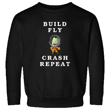 Discover Astronaut Job Space Build Fly Crash Repeat Animation Program Sweatshirts