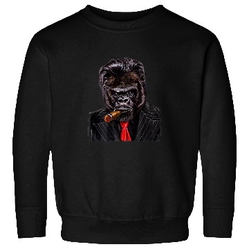 Discover Gorilla Pet as a Mob Boss Sweatshirts
