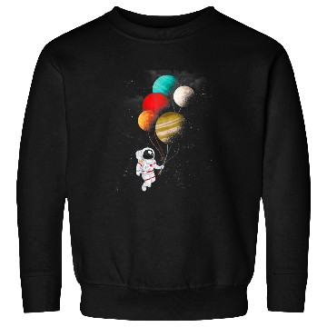 Discover Astronaut Job Space Balloons Moon Mars Galaxy Outer Space Kids23 5 Sweatshirts