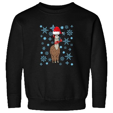 Discover Llama Pet Winter Snow Sweatshirts